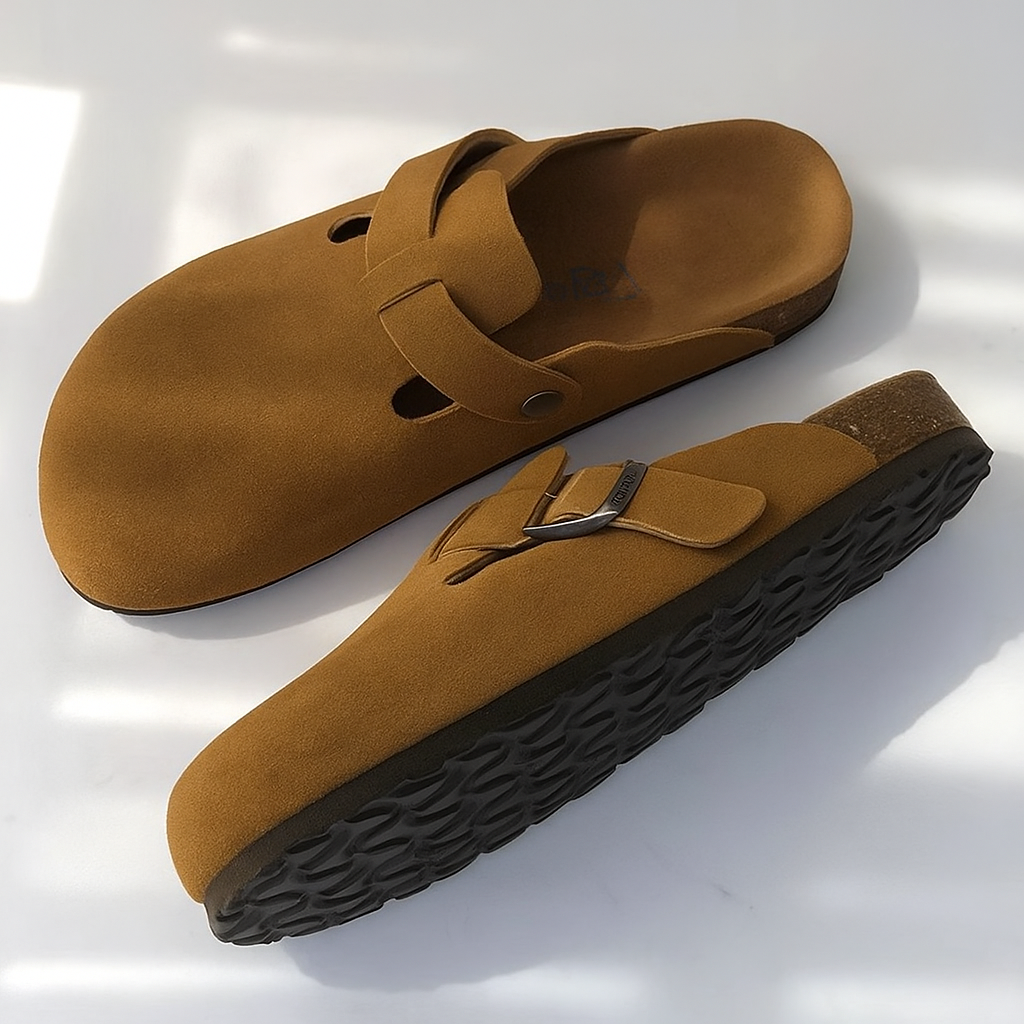 Sandales d’été en cuir premium – Confortables, légères et unisexes