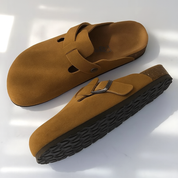 Sandales d’été en cuir premium – Confortables, légères et unisexes