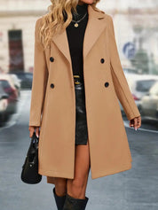 Trench-coat d’hiver réversible femme – Long, chaud & élégant 2-en-1