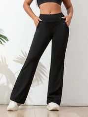 Lara | Pantalon de Yoga Femme Évasé – Confort, Élasticité & Style Polyvalent